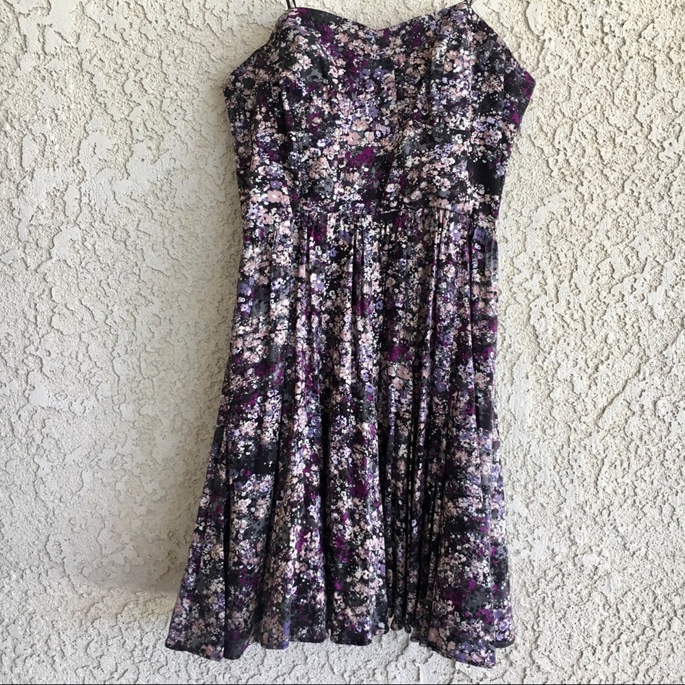 Flower Strapless dress